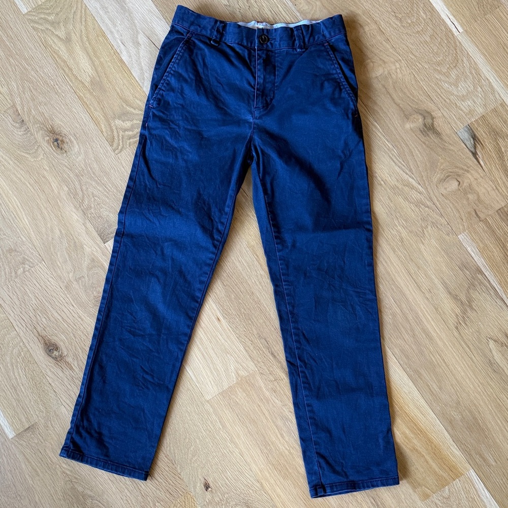 Mini Boden Girls Navy Blue Khaki Trousers